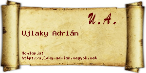 Ujlaky Adrián névjegykártya